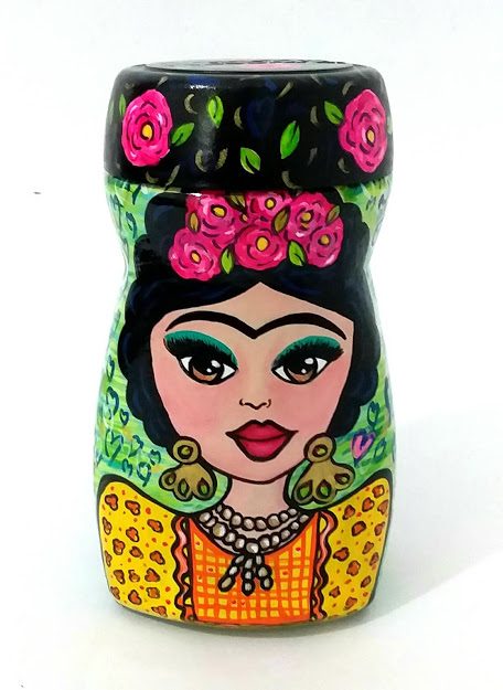 Colección Amor en Blue "Frasco Frida y Diego"