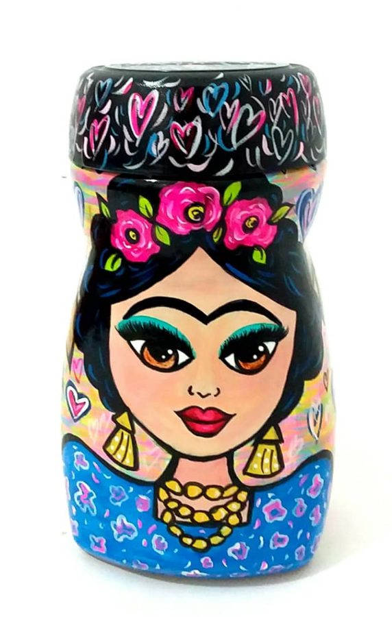 Colección Amor en Blue "Frasco Frida"