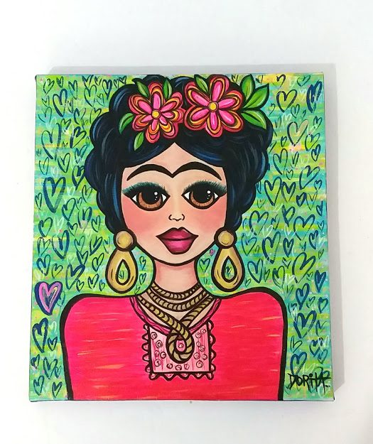 Colección Amor en Blue "Frida en Corazones"