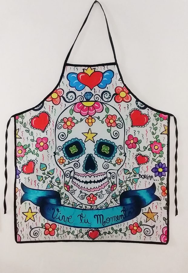 Delantal Catrina Blanca